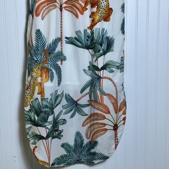 Maeve x Anthropologie The Lillian cap-sleeve button-front midi dress Medium - Picture 14 of 15